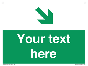 Custom Safe condition: Green Down right arrow